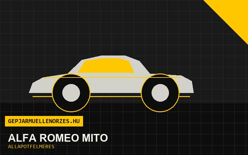 Alfa Romeo MiTo helyszíni állapotfelmérés és átvizsgálás
