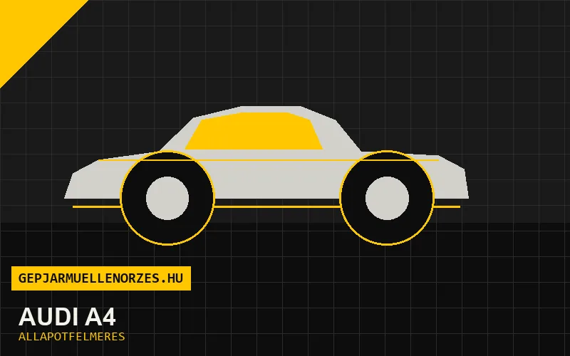 Audi A4 helyszíni állapotfelmérés és átvizsgálás