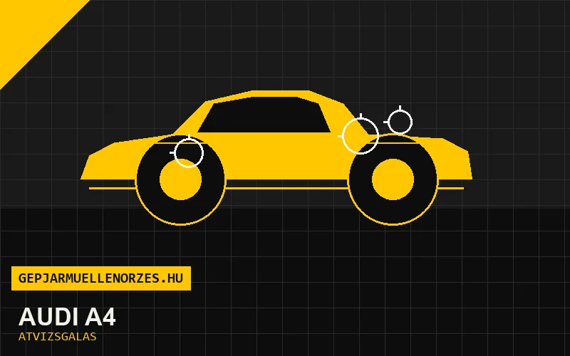 Audi A4 vásárlás előtti autó átvizsgálás a helyszínen