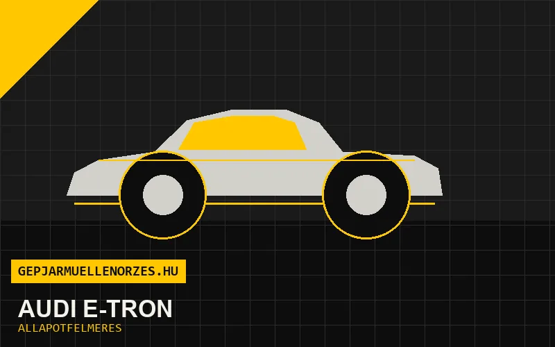 Audi e-tron helyszíni állapotfelmérés és átvizsgálás