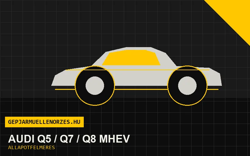 Audi Q5 / Q7 / Q8 MHEV helyszíni állapotfelmérés és átvizsgálás