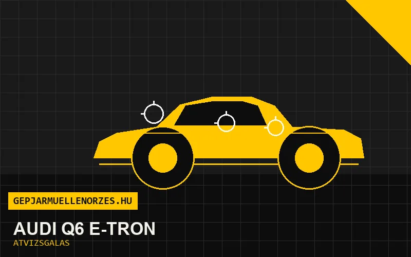 Audi Q6 e-tron vásárlás előtti autó átvizsgálás a helyszínen