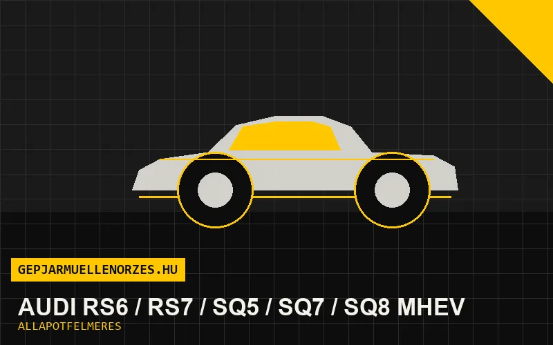 Audi RS6 / RS7 / SQ5 / SQ7 / SQ8 MHEV helyszíni állapotfelmérés és átvizsgálás