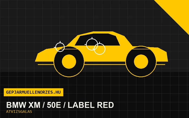 BMW XM / 50e / Label Red vásárlás előtti autó átvizsgálás a helyszínen