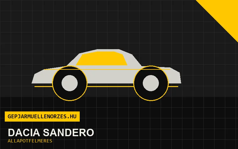 Dacia Sandero helyszíni állapotfelmérés és átvizsgálás
