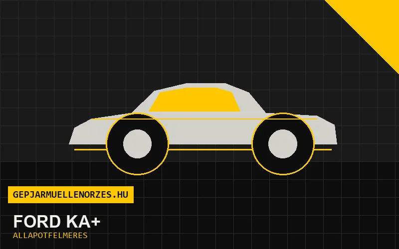 Ford Ka+ helyszíni állapotfelmérés és átvizsgálás