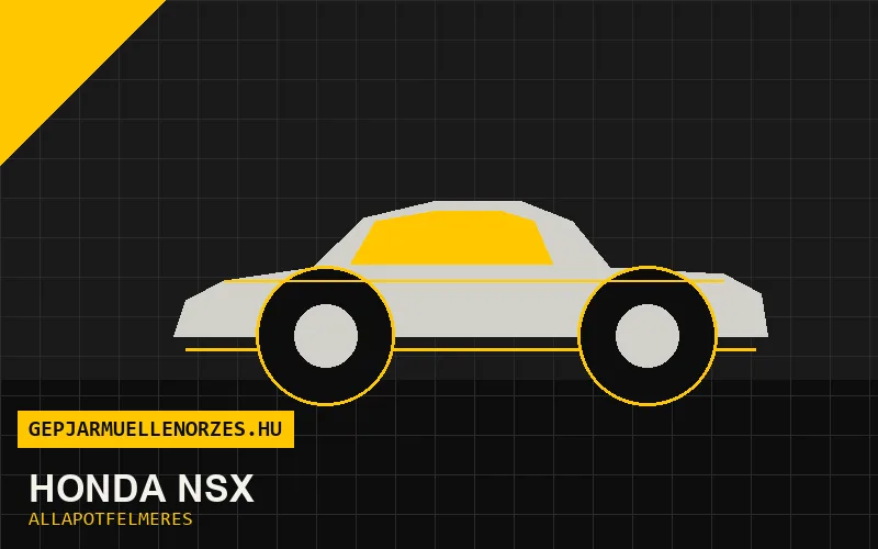 Honda NSX helyszíni állapotfelmérés és átvizsgálás