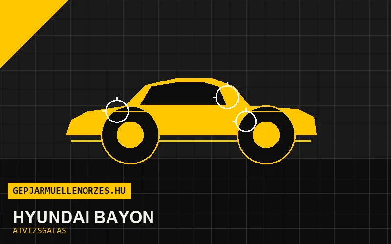 Hyundai Bayon vásárlás előtti autó átvizsgálás a helyszínen