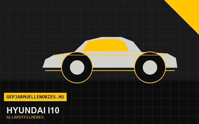 Hyundai i10 helyszíni állapotfelmérés és átvizsgálás