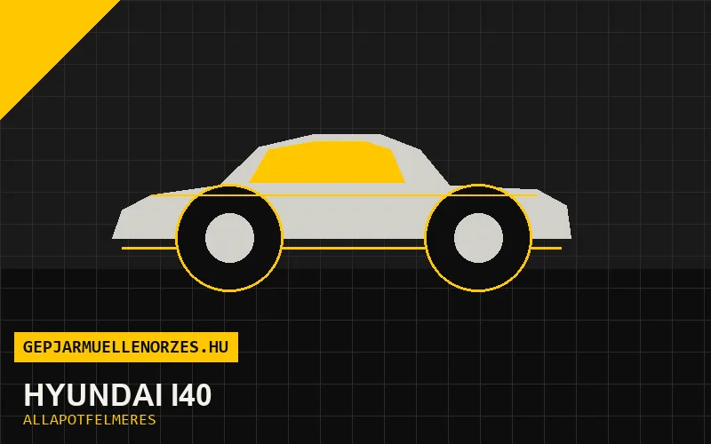 Hyundai i40 helyszíni állapotfelmérés és átvizsgálás