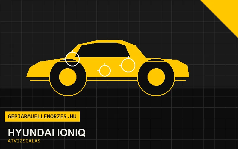 Hyundai Ioniq vásárlás előtti autó átvizsgálás a helyszínen