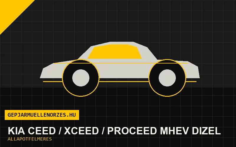 Kia Ceed / XCeed / ProCeed MHEV dízel helyszíni állapotfelmérés és átvizsgálás