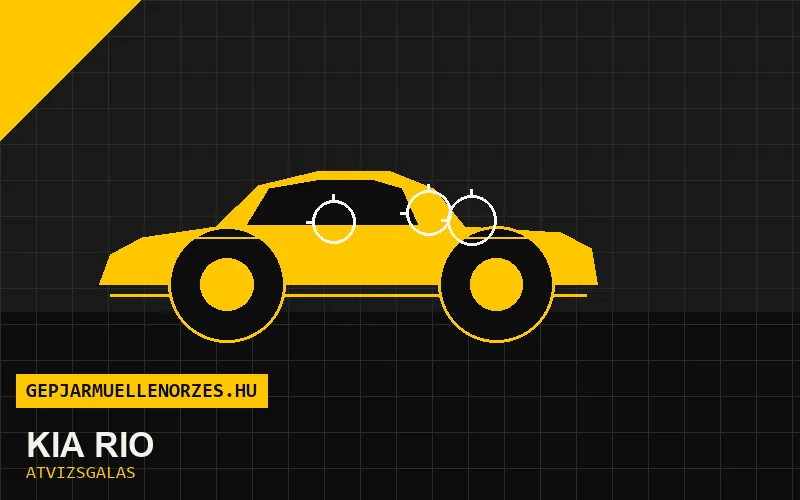 Kia Rio vásárlás előtti autó átvizsgálás a helyszínen