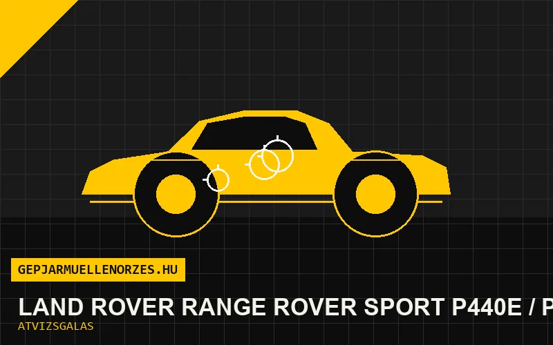 Land Rover Range Rover Sport P440e / P510e vásárlás előtti autó átvizsgálás a helyszínen