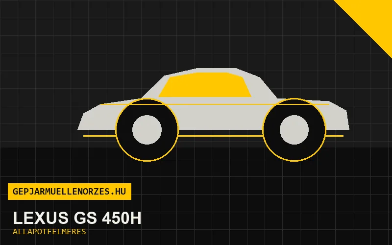 Lexus GS 450h helyszíni állapotfelmérés és átvizsgálás