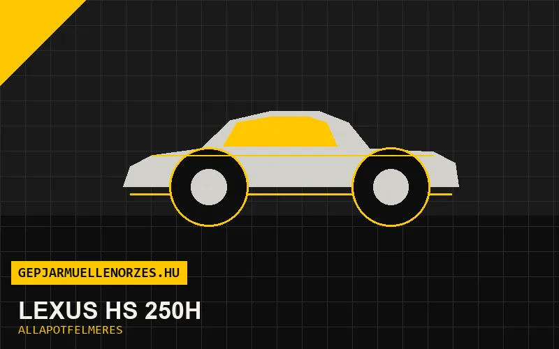 Lexus HS 250h helyszíni állapotfelmérés és átvizsgálás