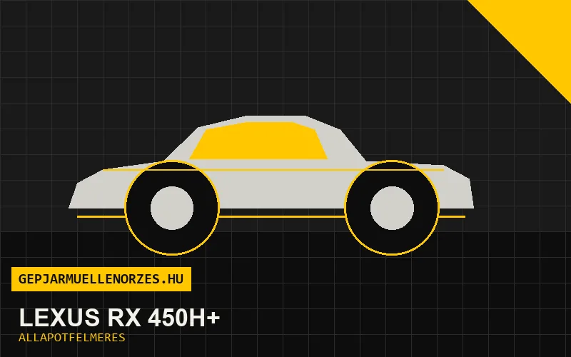 Lexus RX 450h+ helyszíni állapotfelmérés és átvizsgálás