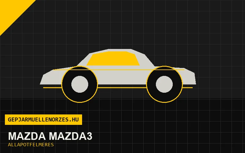 Mazda Mazda3 helyszíni állapotfelmérés és átvizsgálás