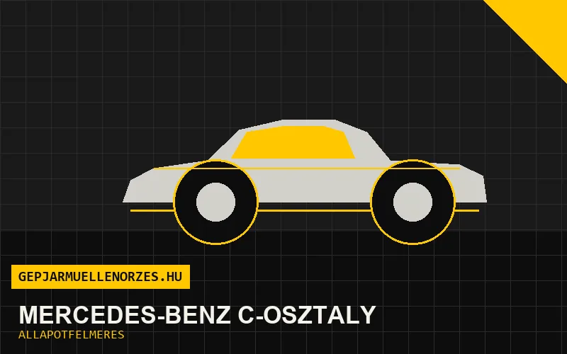 Mercedes-Benz C-osztály helyszíni állapotfelmérés és átvizsgálás