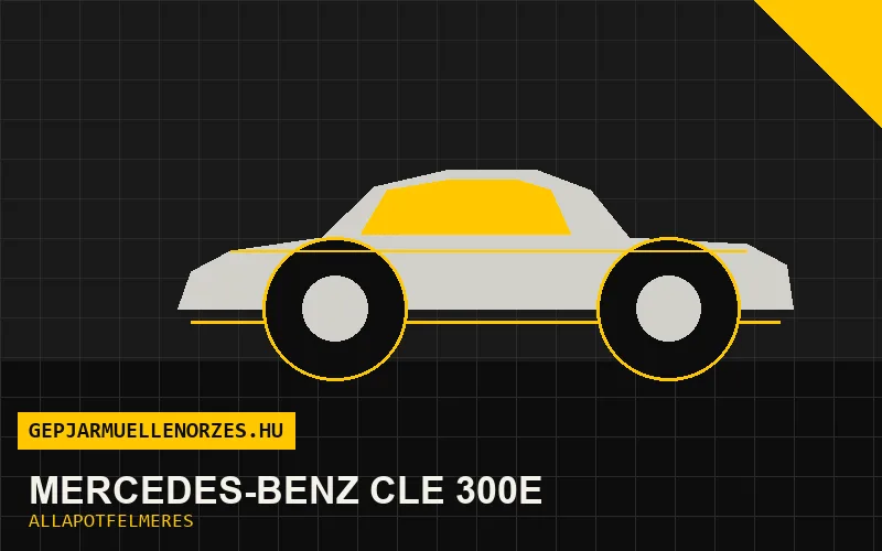 Mercedes-Benz CLE 300e helyszíni állapotfelmérés és átvizsgálás
