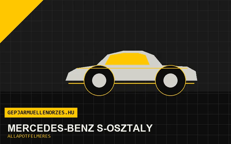Mercedes-Benz S-osztály helyszíni állapotfelmérés és átvizsgálás