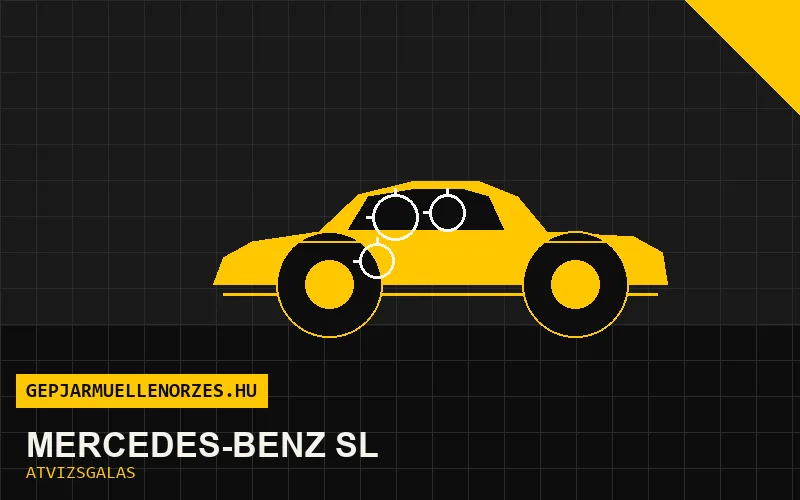 Mercedes-Benz SL vásárlás előtti autó átvizsgálás a helyszínen