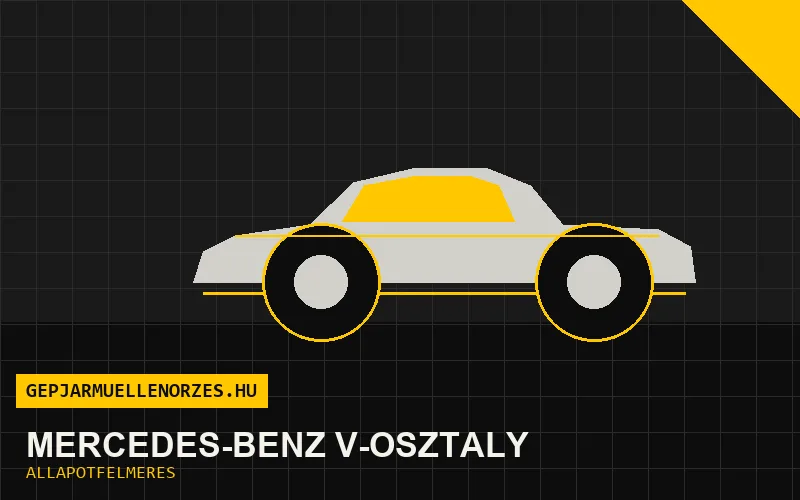 Mercedes-Benz V-osztály helyszíni állapotfelmérés és átvizsgálás