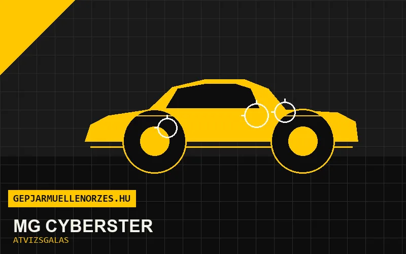 MG Cyberster vásárlás előtti autó átvizsgálás a helyszínen