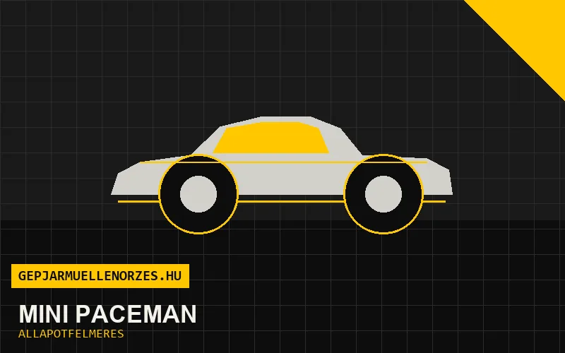 Mini Paceman helyszíni állapotfelmérés és átvizsgálás