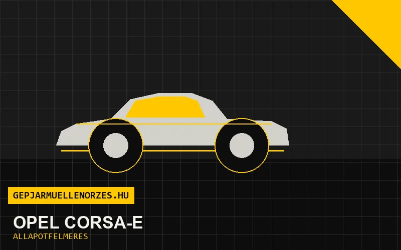 Opel Corsa-e helyszíni állapotfelmérés és átvizsgálás