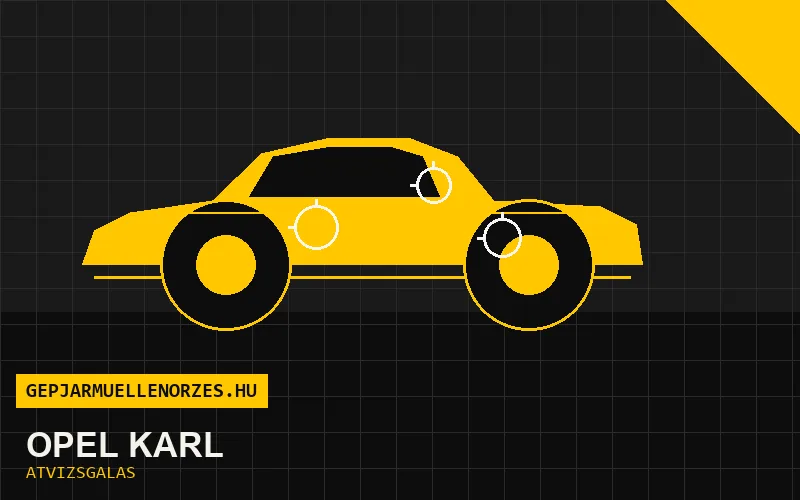 Opel Karl vásárlás előtti autó átvizsgálás a helyszínen