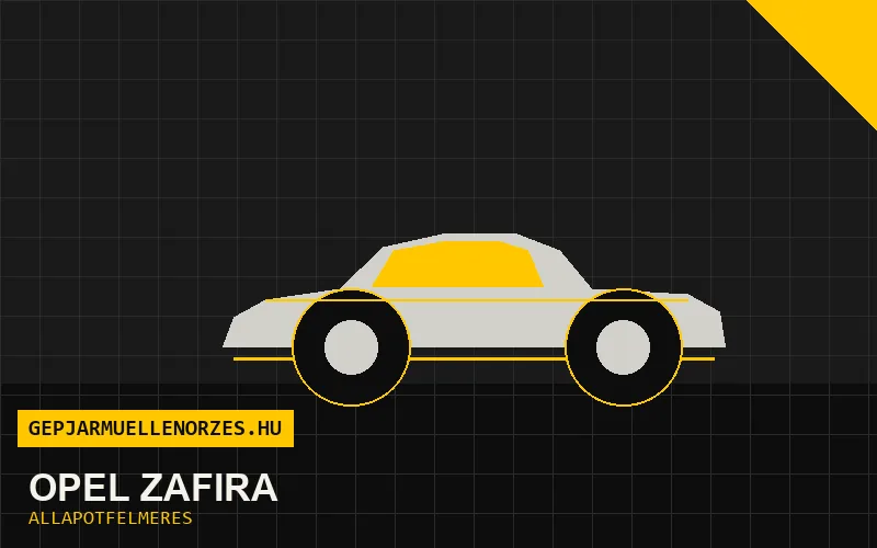Opel Zafira helyszíni állapotfelmérés és átvizsgálás