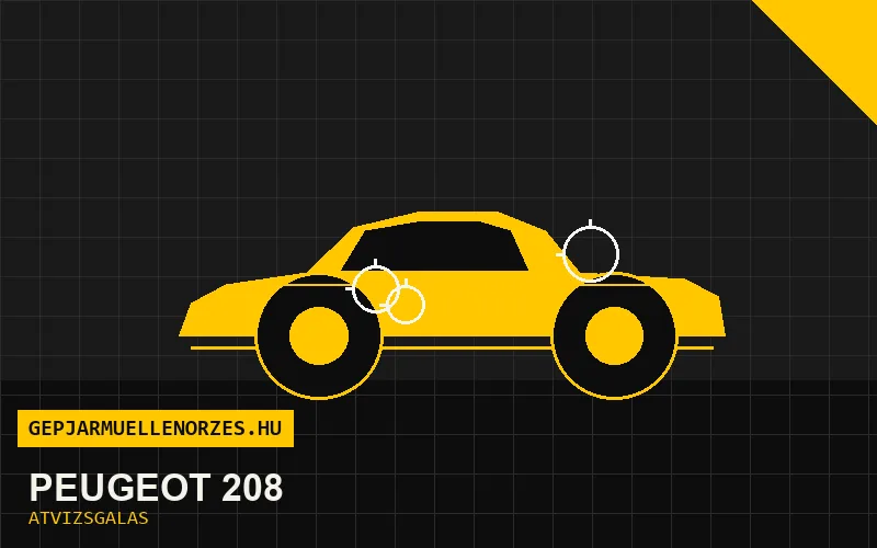 Peugeot 208 vásárlás előtti autó átvizsgálás a helyszínen
