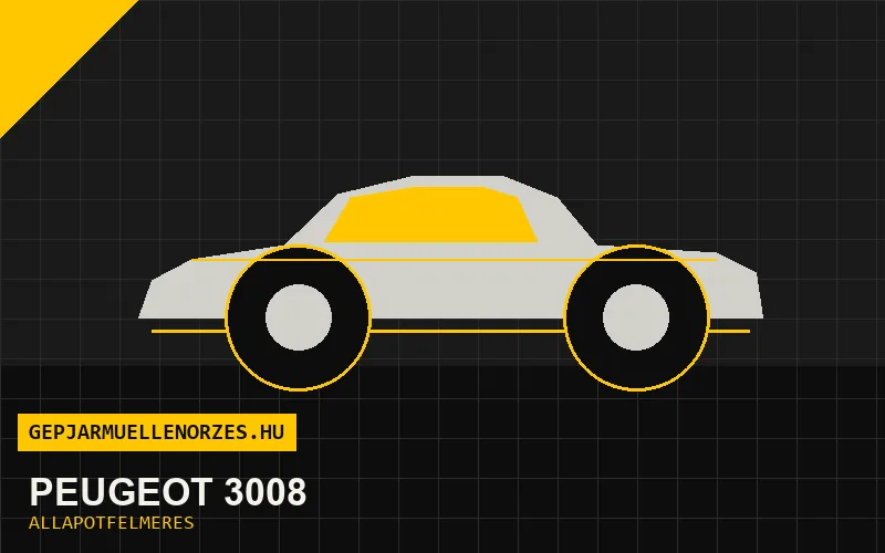Peugeot 3008 helyszíni állapotfelmérés és átvizsgálás