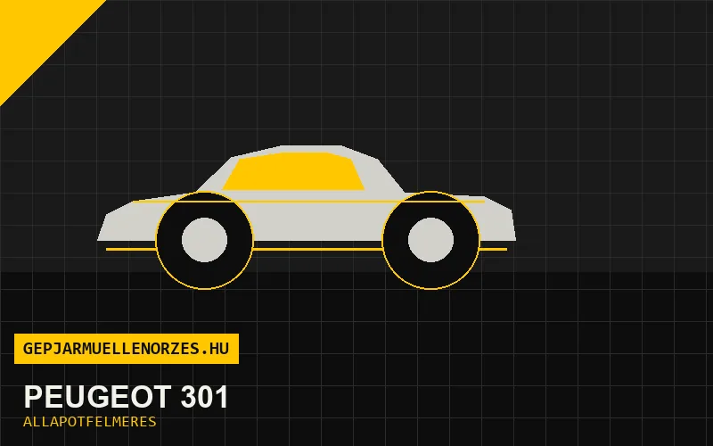 Peugeot 301 helyszíni állapotfelmérés és átvizsgálás