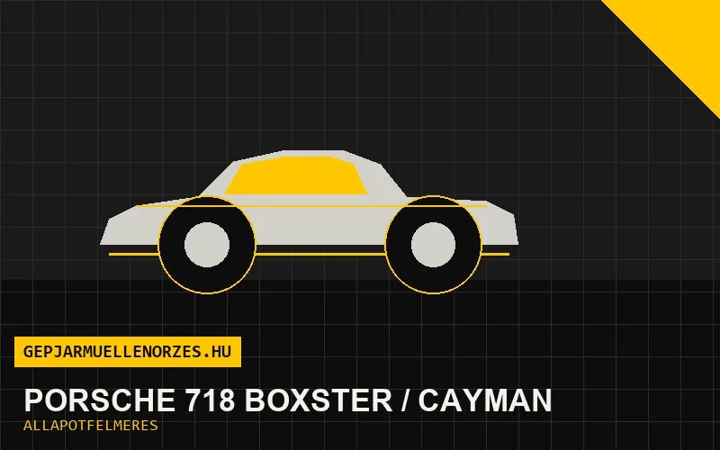 Porsche 718 Boxster / Cayman helyszíni állapotfelmérés és átvizsgálás