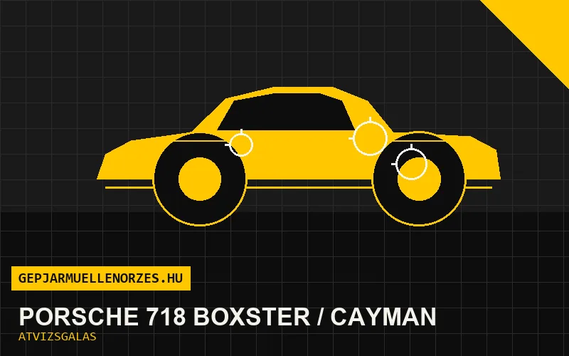 Porsche 718 Boxster / Cayman vásárlás előtti autó átvizsgálás a helyszínen