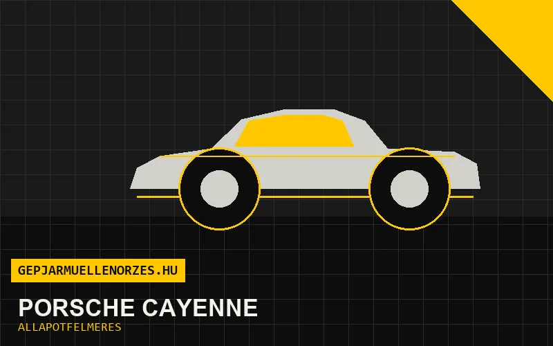 Porsche Cayenne helyszíni állapotfelmérés és átvizsgálás