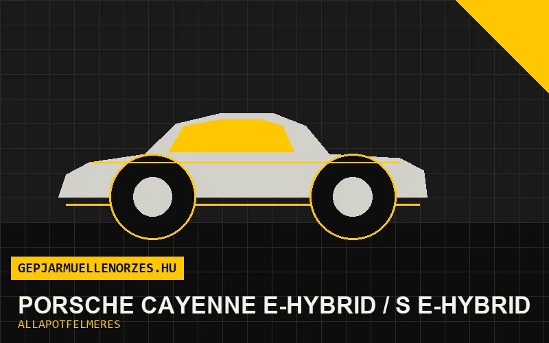 Porsche Cayenne E-Hybrid / S E-Hybrid helyszíni állapotfelmérés és átvizsgálás