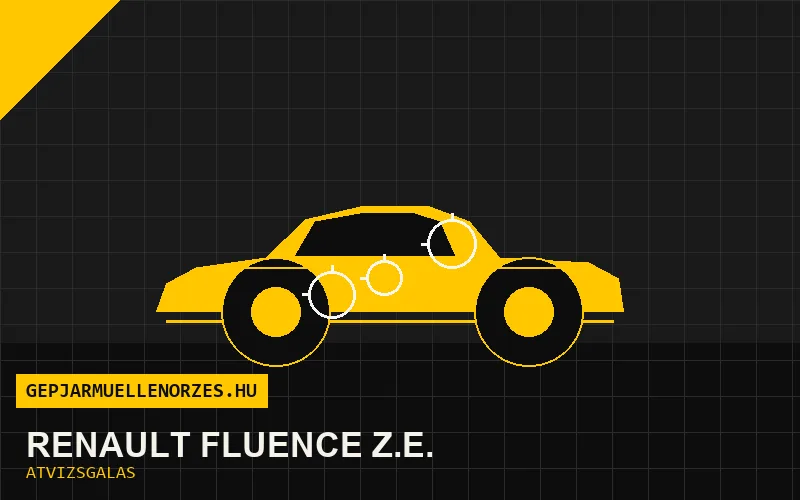 Renault Fluence Z.E. vásárlás előtti autó átvizsgálás a helyszínen