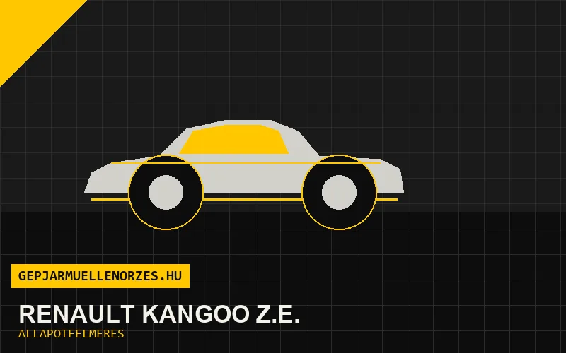 Renault Kangoo Z.E. helyszíni állapotfelmérés és átvizsgálás