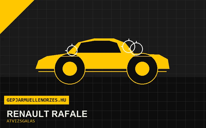 Renault Rafale vásárlás előtti autó átvizsgálás a helyszínen