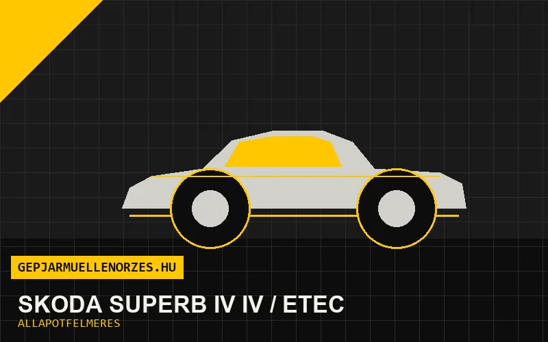 Skoda Superb IV iV / eTEC helyszíni állapotfelmérés és átvizsgálás