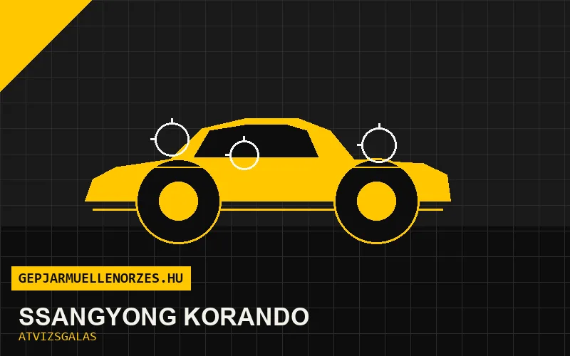 SsangYong Korando vásárlás előtti autó átvizsgálás a helyszínen
