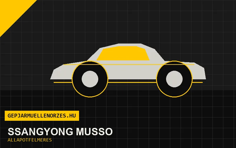 SsangYong Musso helyszíni állapotfelmérés és átvizsgálás