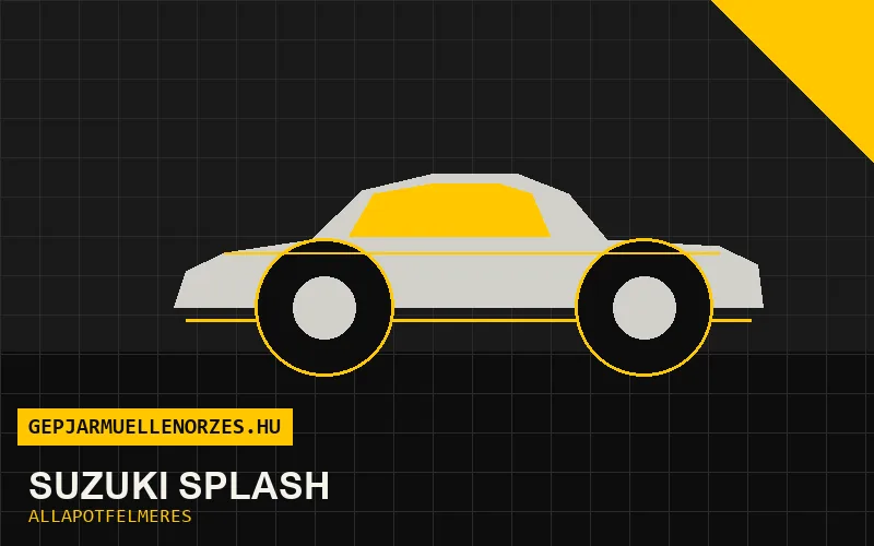 Suzuki Splash helyszíni állapotfelmérés és átvizsgálás