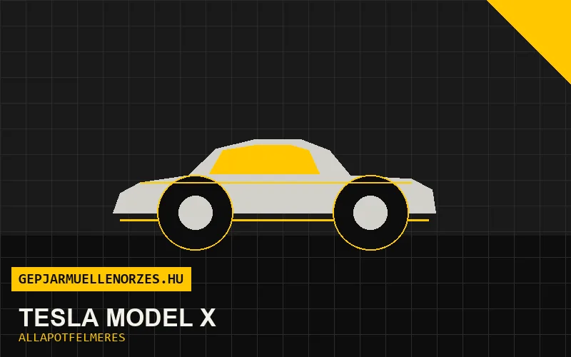 Tesla Model X helyszíni állapotfelmérés és átvizsgálás