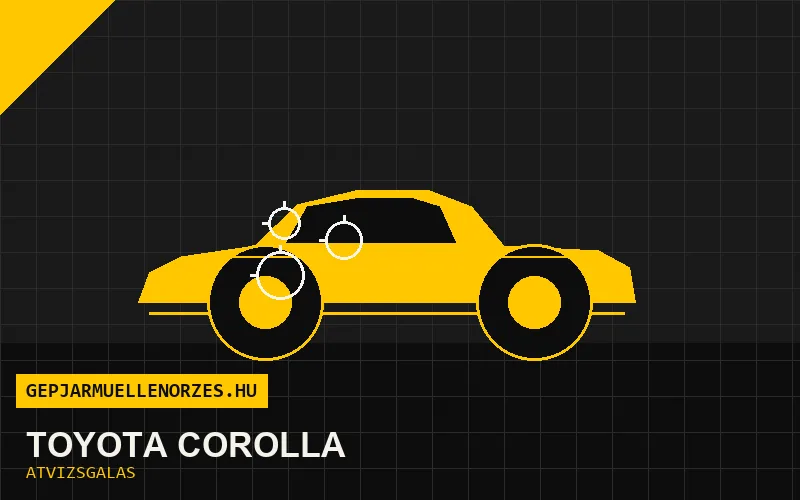 Toyota Corolla vásárlás előtti autó átvizsgálás a helyszínen