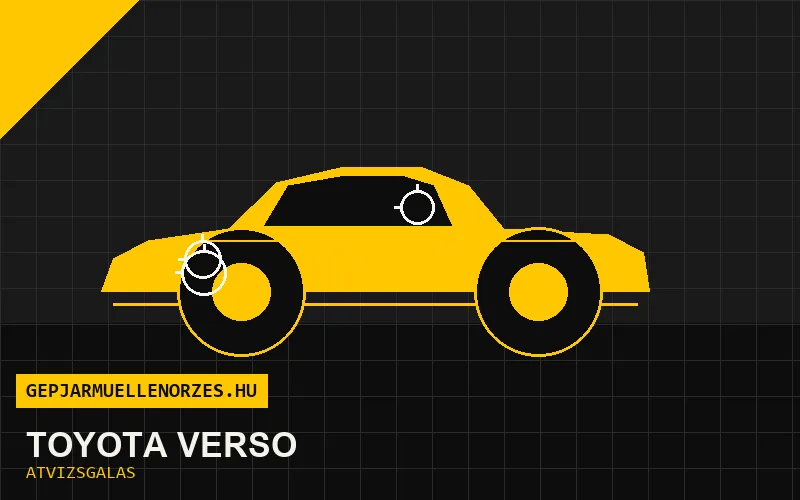 Toyota Verso vásárlás előtti autó átvizsgálás a helyszínen
