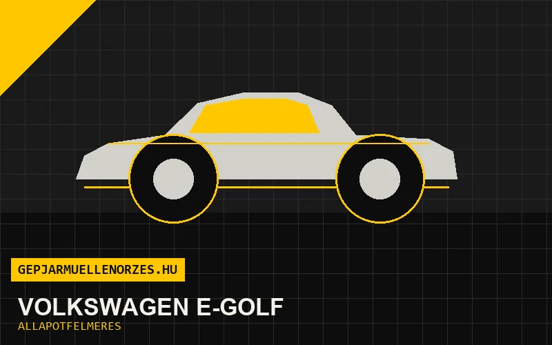 Volkswagen e-Golf helyszíni állapotfelmérés és átvizsgálás